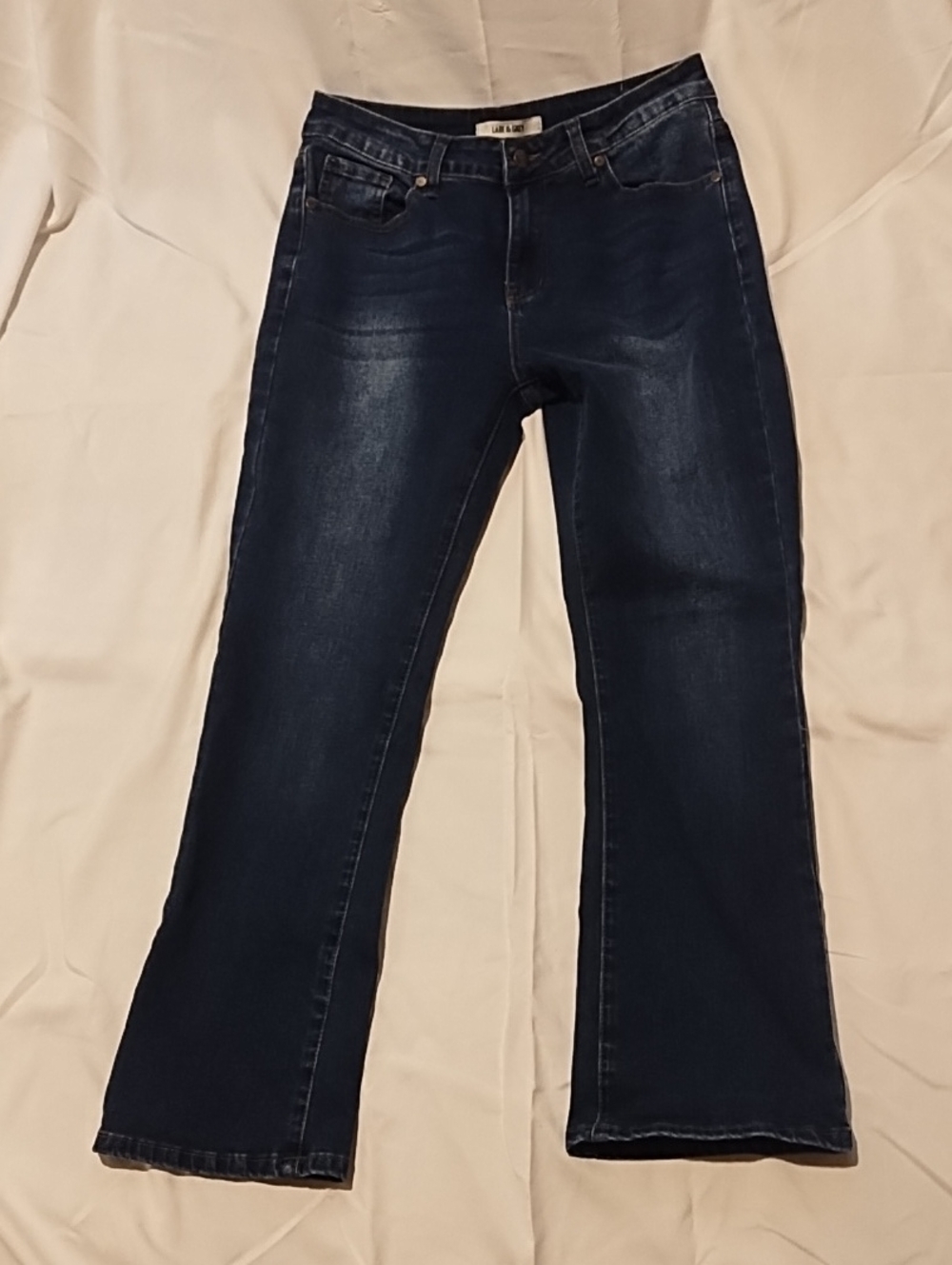 VGC 10P Women's Dark Wash Wide Leg Jeans - Classic Flare